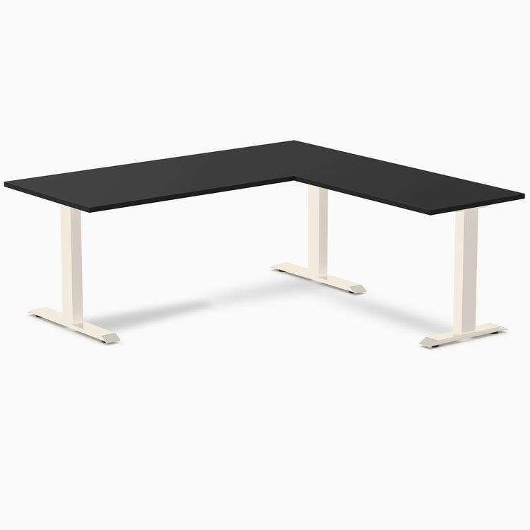 Desky Zero Melamine L-Shape Office Desk