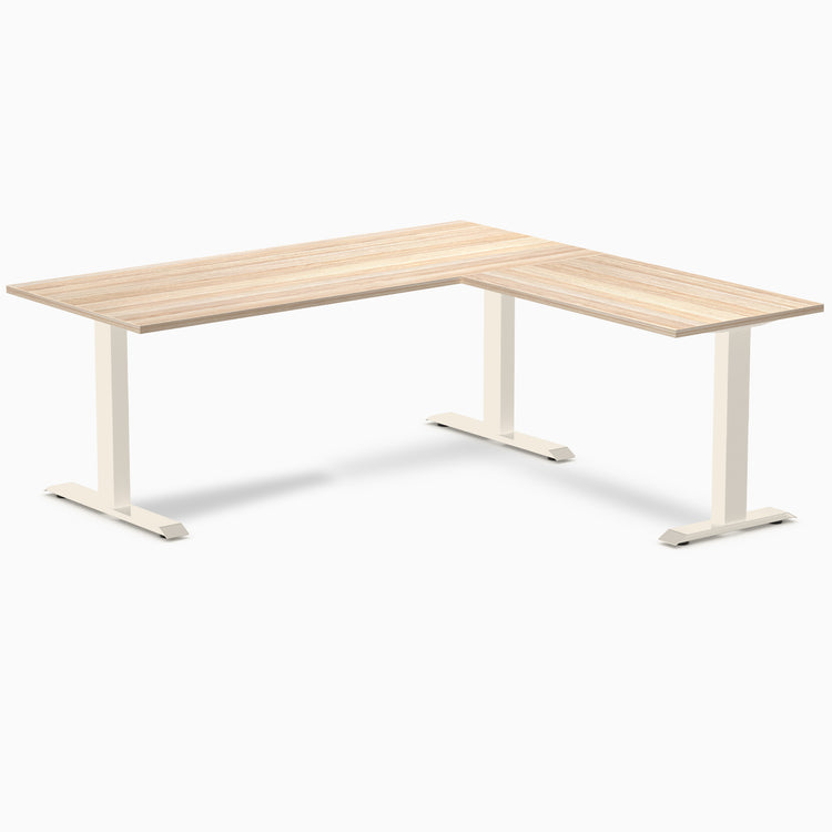 Desky Zero Melamine L-Shape Office Desk
