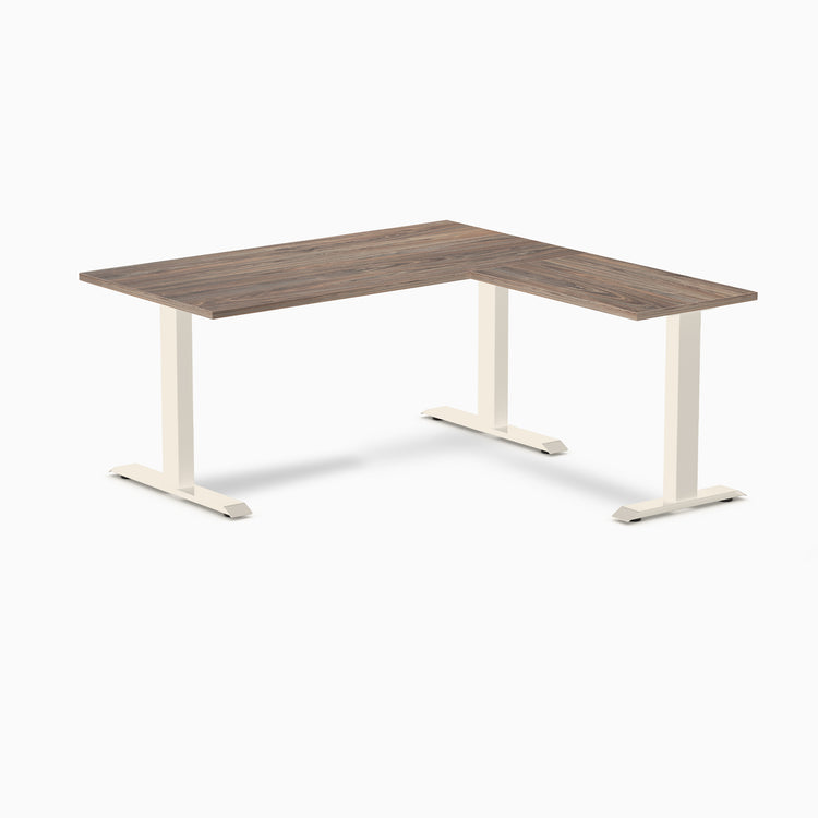 Desky Zero Melamine L-Shape Office Desk