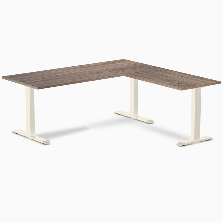 Desky Zero Melamine L-Shape Office Desk