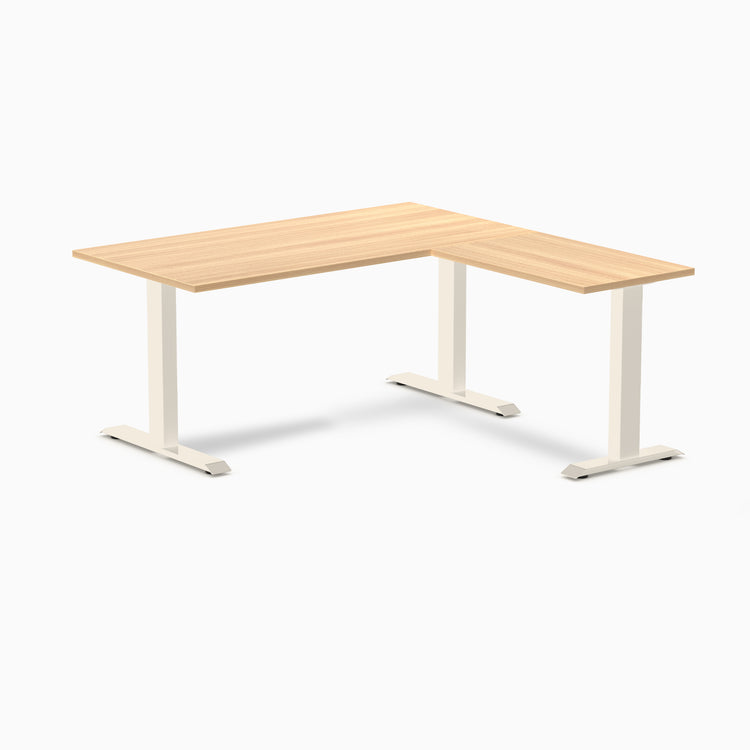 Desky Zero Melamine L-Shape Office Desk