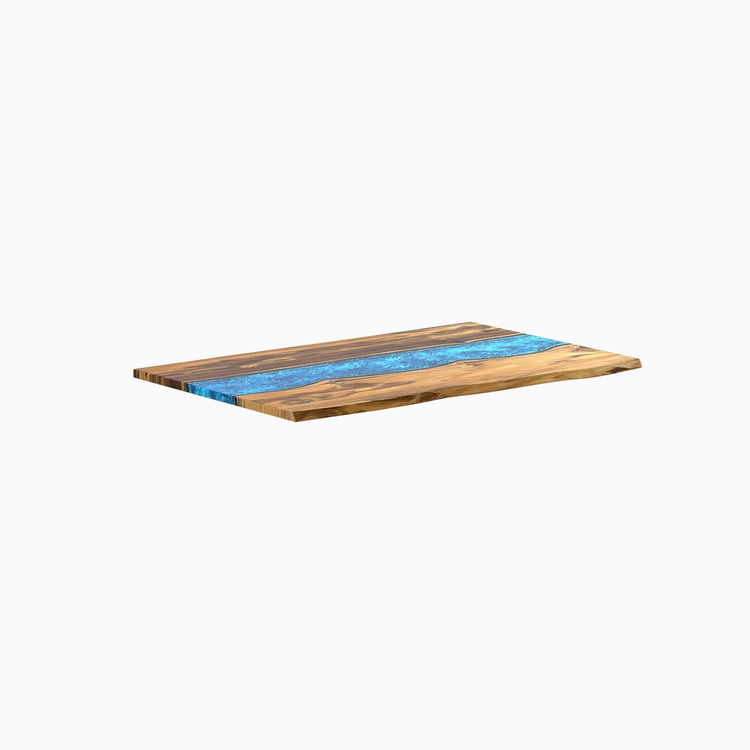 Desky Resin Hardwood Desk Tops Teak River -DeskyÌâå¨