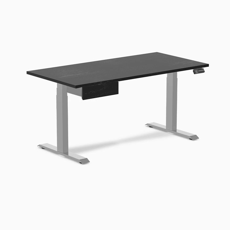 Desky Dual Hardwood Standing Desk With Drawer