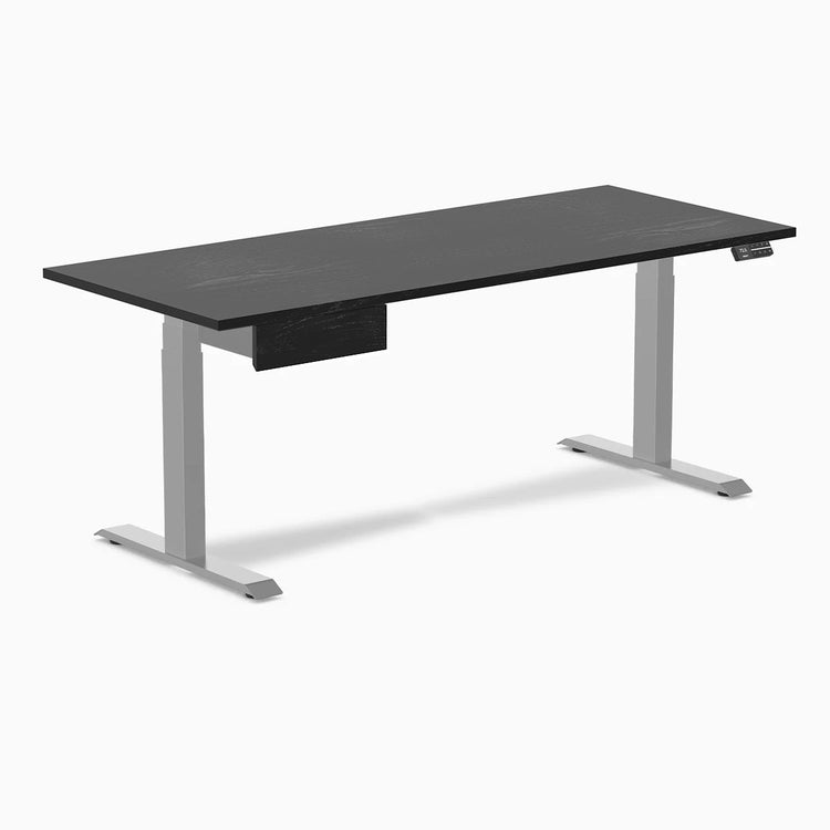 Desky Dual Hardwood Standing Desk With Drawer
