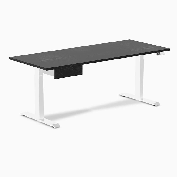 Desky Dual Hardwood Standing Desk With Drawer