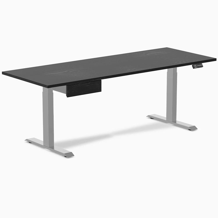 Desky Dual Hardwood Standing Desk With Drawer