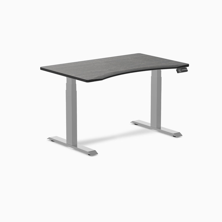Electric dual ergo edge standing desk dark bamboo - Desky