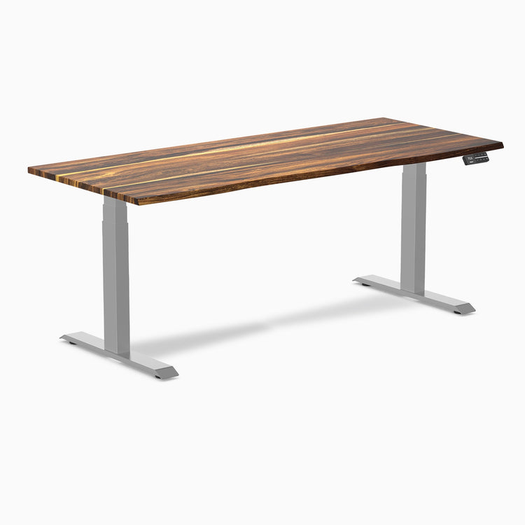 Desky Dual Hardwood Sit Stand Desk-Dual Desks-Desky-Pheasantwood-1800x750mm-Grey-DeskyÌâå¨ Australia