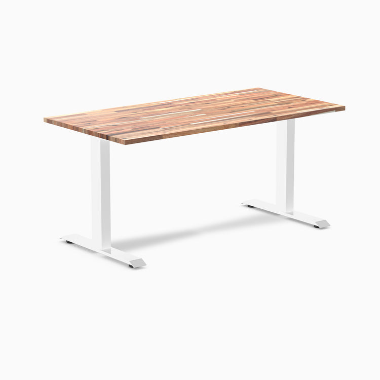 softwood acacia fixed office desk
