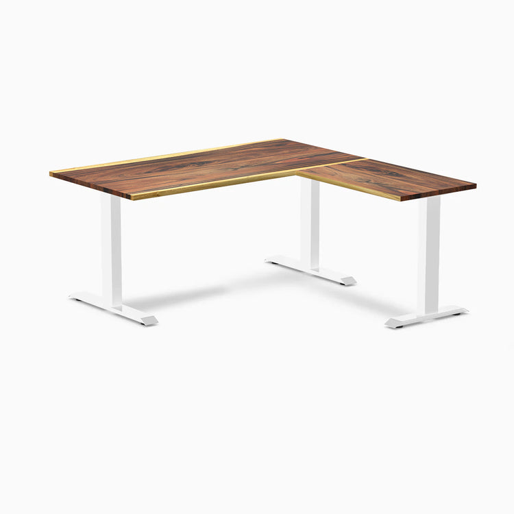 Desky Zero Hardwood L-Shape Office Desk-Desky® Australia