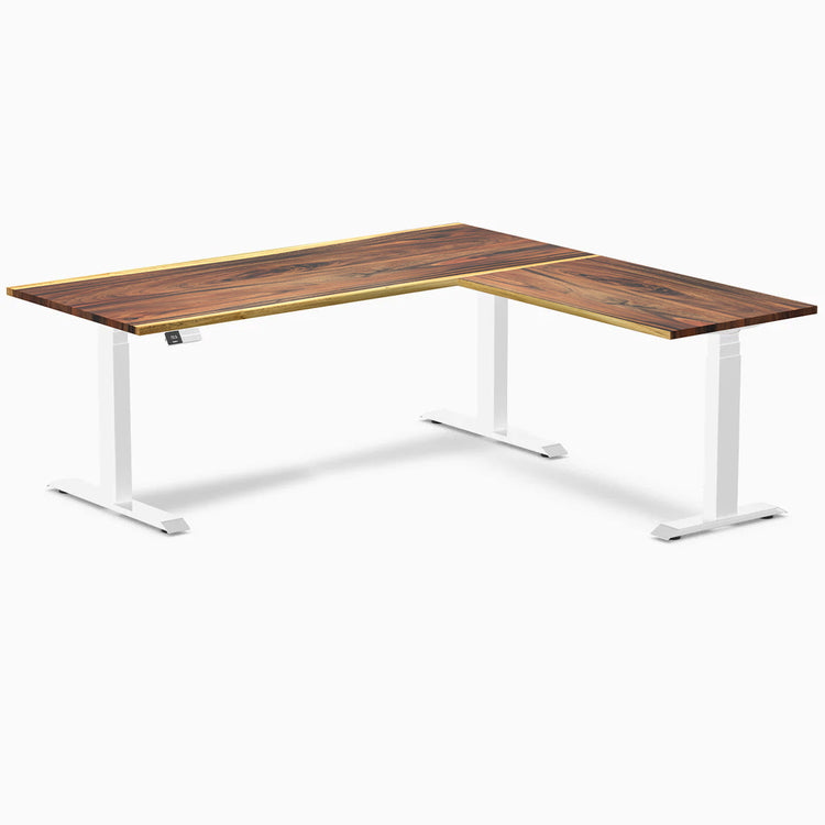 Desky Hardwood L-Shape Sit Stand Desk-DeskyÌâå¨ Australia