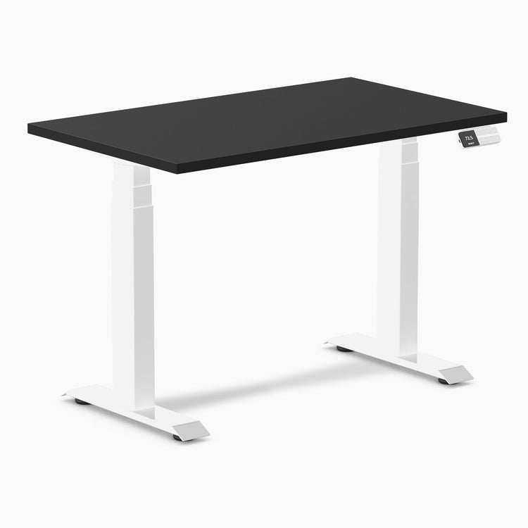 Desky Dual Mini Sit Stand Desk-Black melamine Desky®