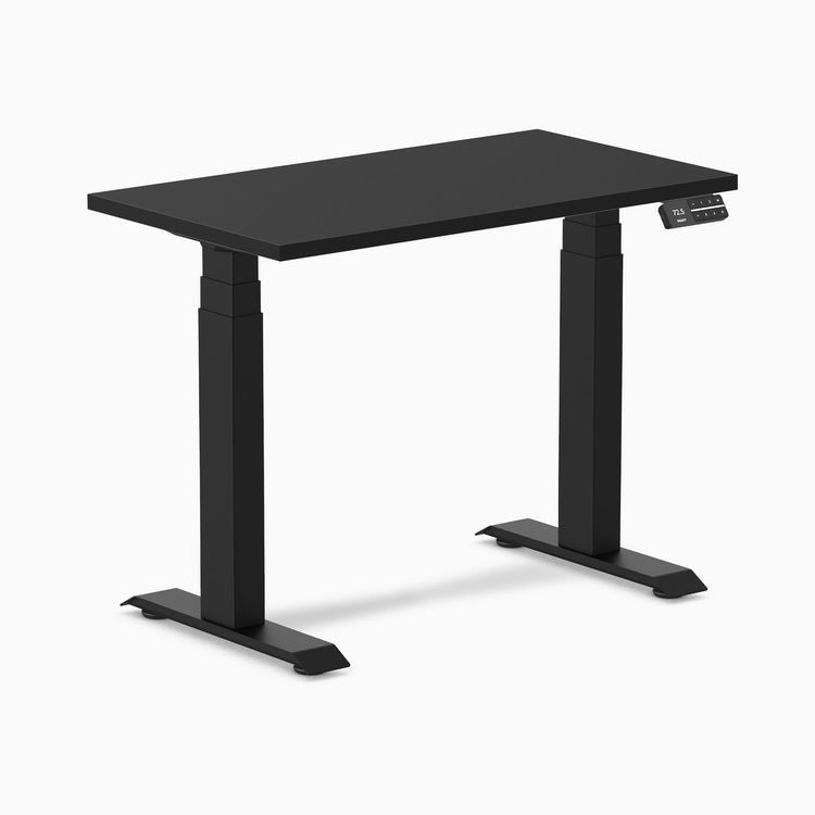 Desky Dual Mini Sit Stand Desk-Black melamine DeskyÌâå¨