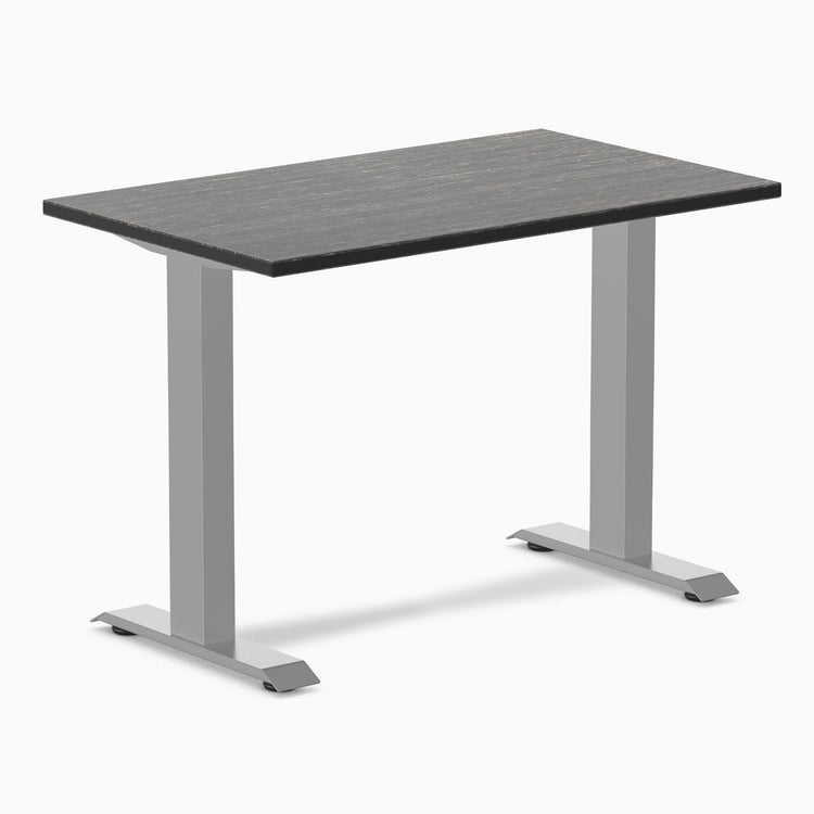 Desky zero mini fixed dark bamboo desk