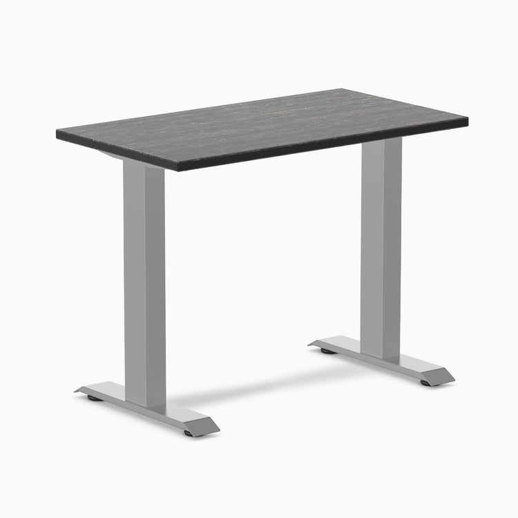 Desky zero mini fixed dark bamboo desk