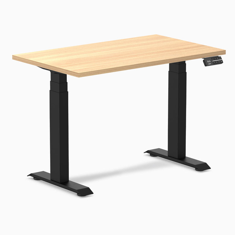 Desky Dual Mini Sit Stand Desk-sublime teak DeskyÌâå¨