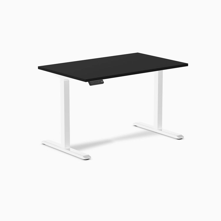 Electric single stand up desk black - Desky