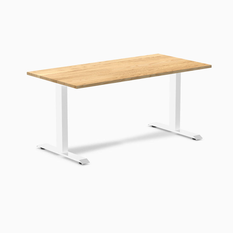 Desky Zero Hardwood Office Desk-Desks-Desky-White Oak-1500x750mm-White-DeskyÌâå¨ Australia