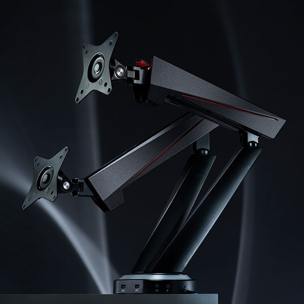 Desky Dual LED Gaming Monitor Arm - Desky