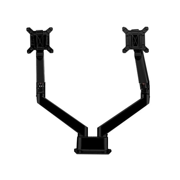 dual monitor desk mount - black