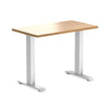 Desky Zero Mini Rubberwood Office Desk-Fixed Desks-Desky-Dark Walnut-800x500mm-Matte Black-DeskyÌâå¨ Australia