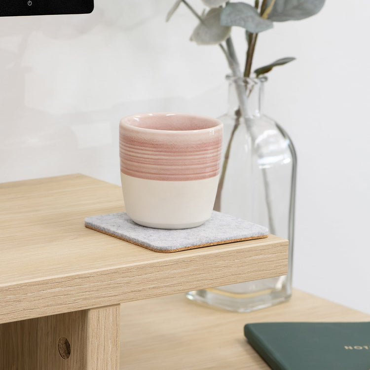Desky Felt/Cork Coaster-Desk Organisers-Desky-Light Grey-DeskyÌâå¨ Australia