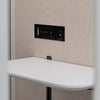 Hub Pod Phone Booth Large-Office Booths-Desky-Matte Black-Beige-DeskyÌâå¨ Australia