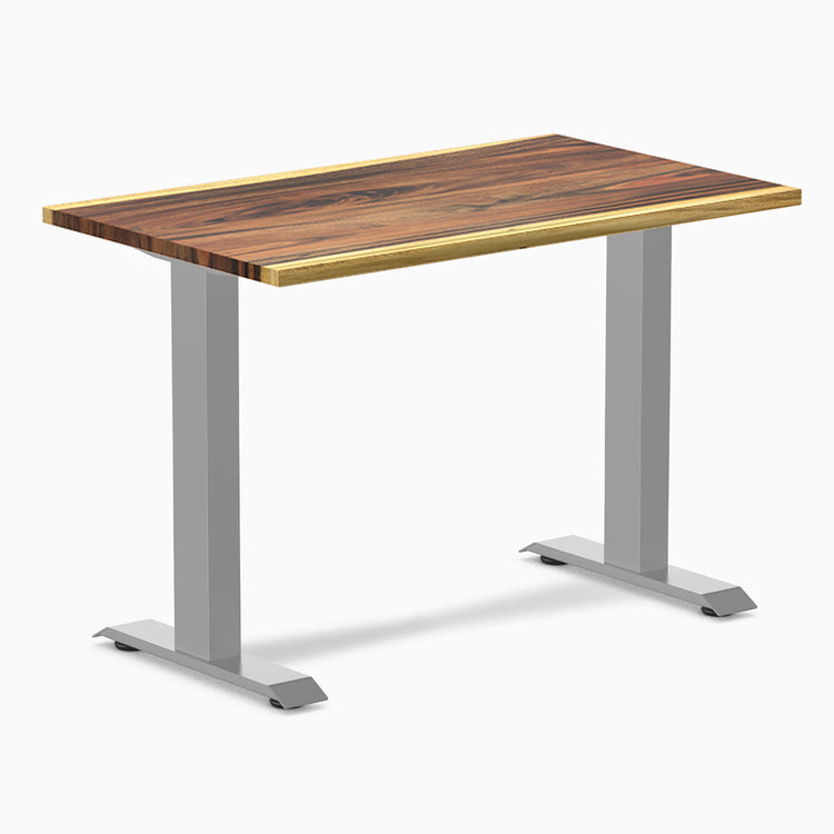 Desky Zero Mini Hardwood Office Desk-Fixed Desks-Desky-Saman-1000x600mm-Grey-DeskyÌâå¨ Australia