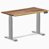 Desky Dual Mini Hardwood Sit Stand Desk-Dual Desks-Desky-Saman-1100x600mm-Grey-Desky® Australia
