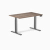 Desky Dual melamine sit stand desk 1200mm natural walnut