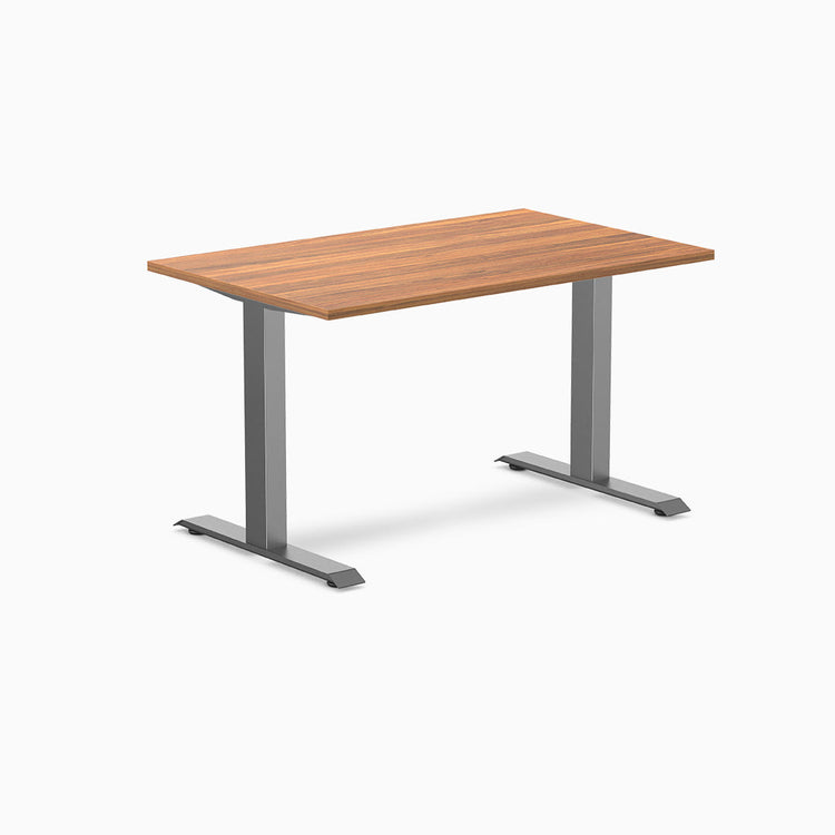 Desky zero melamine desk 1200mm prime oak with space gray legs