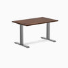 Desky 1200mm rubberwood red walnut fixed desk in space grey