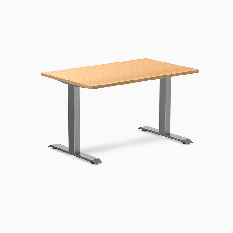 Desky zero melamine desk 1200mm select beech with space gray legs