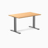 Desky zero melamine desk 1200mm select beech with space gray legs
