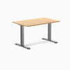 Desky zero melamine desk 1200mm sublime teak with space gray legs