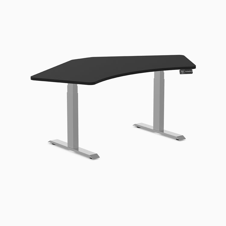 Desky Dual 120 Adjustable Standing Desk Black Single - Desky
