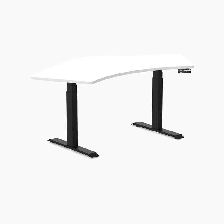 Desky Dual 120 Adjustable Standing Desk White Single - Desky
