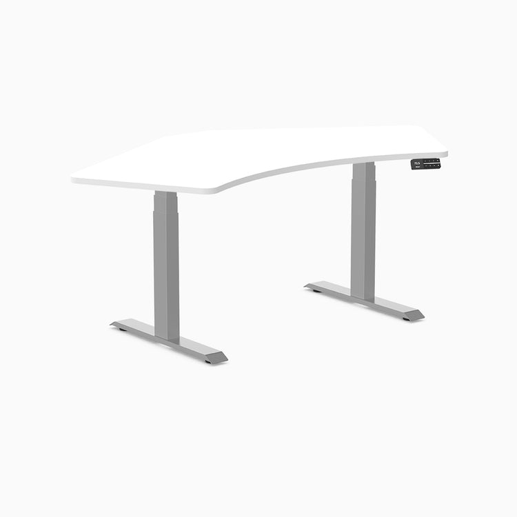 Desky Dual 120 Adjustable Standing Desk White Single - Desky
