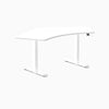 Desky Dual 120 Adjustable Standing Desk White Single - Desky