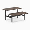 Desky electric Back to Back Round Leg Melamine jarrah legno desktop