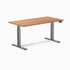 Desky Dual melamine sit stand desk 1500mm prime oak