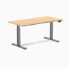 Desky Dual melamine sit stand desk 1500mm sublime teak