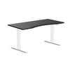 Zero ergo black fixed office desk - Desky