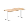 rubberwood natural fixed office desk