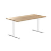 white ash fixed office desk