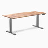 Desky Dual Softwood Sit Stand Desk in acacia 