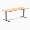 Desky ergo bamboo with space gray legs 1800mm