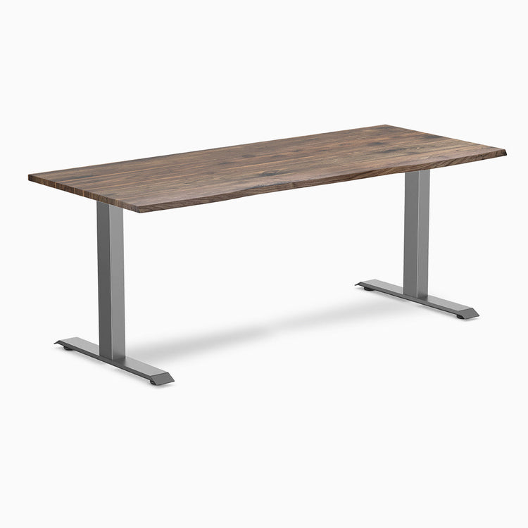 Desky zero hardwood office desk natural walnut 1800mm