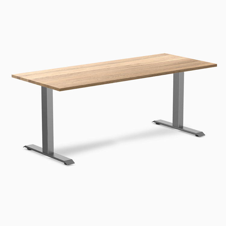 Desky zero hardwood office desk white oak 1800mm