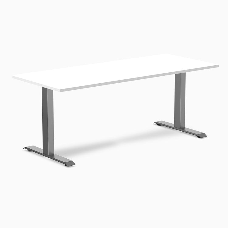 Desky zero melamine desk 1800mm in white